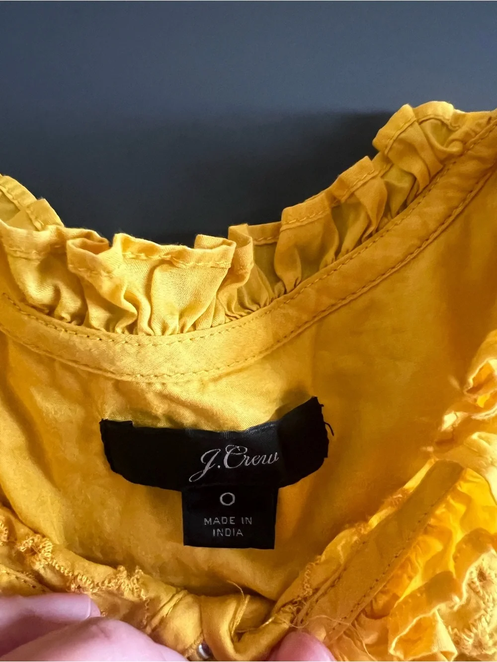 J. Crew vibrant mustard